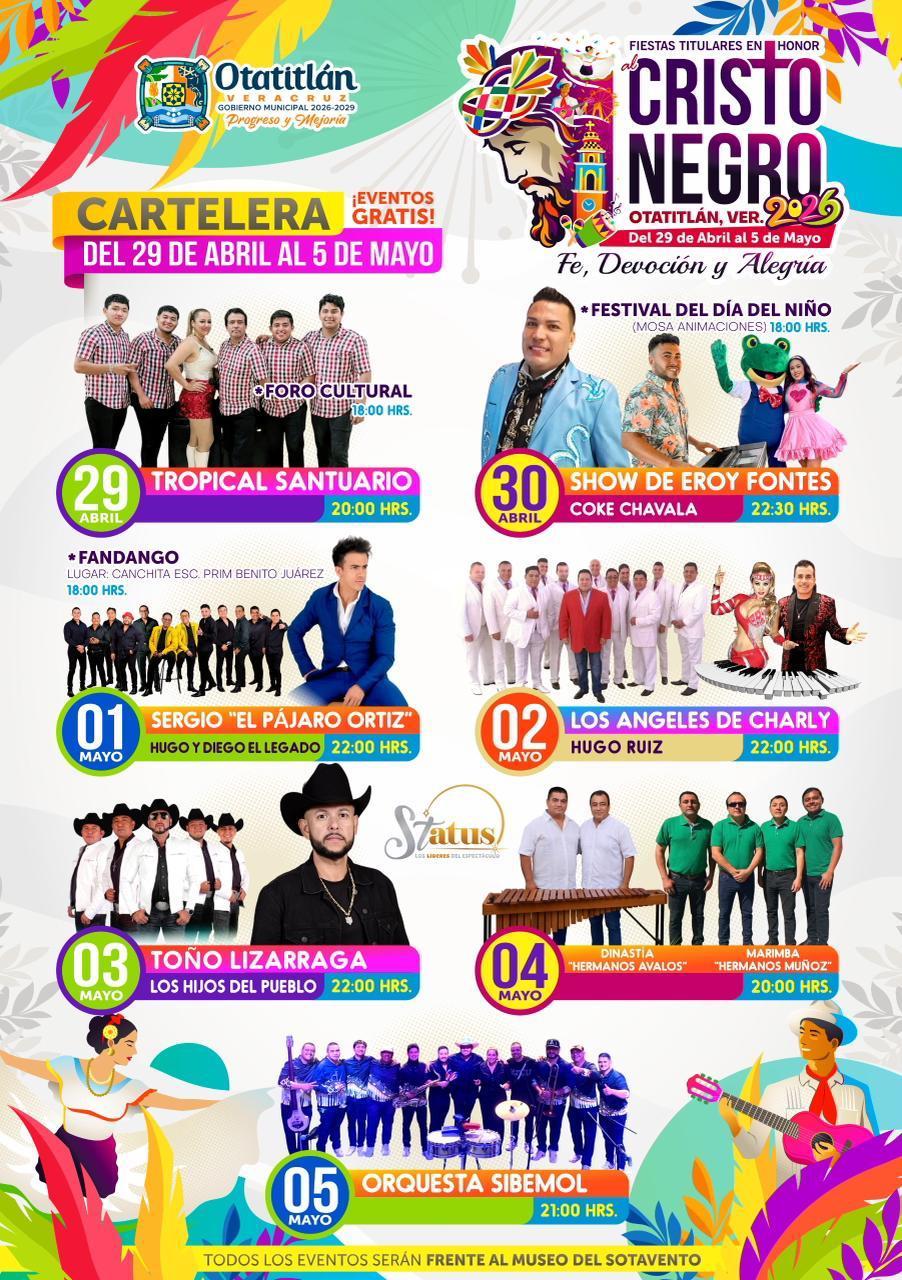 Fiestas titulares en honor al Cristo Negro de Otatitlán, Ver. 2026